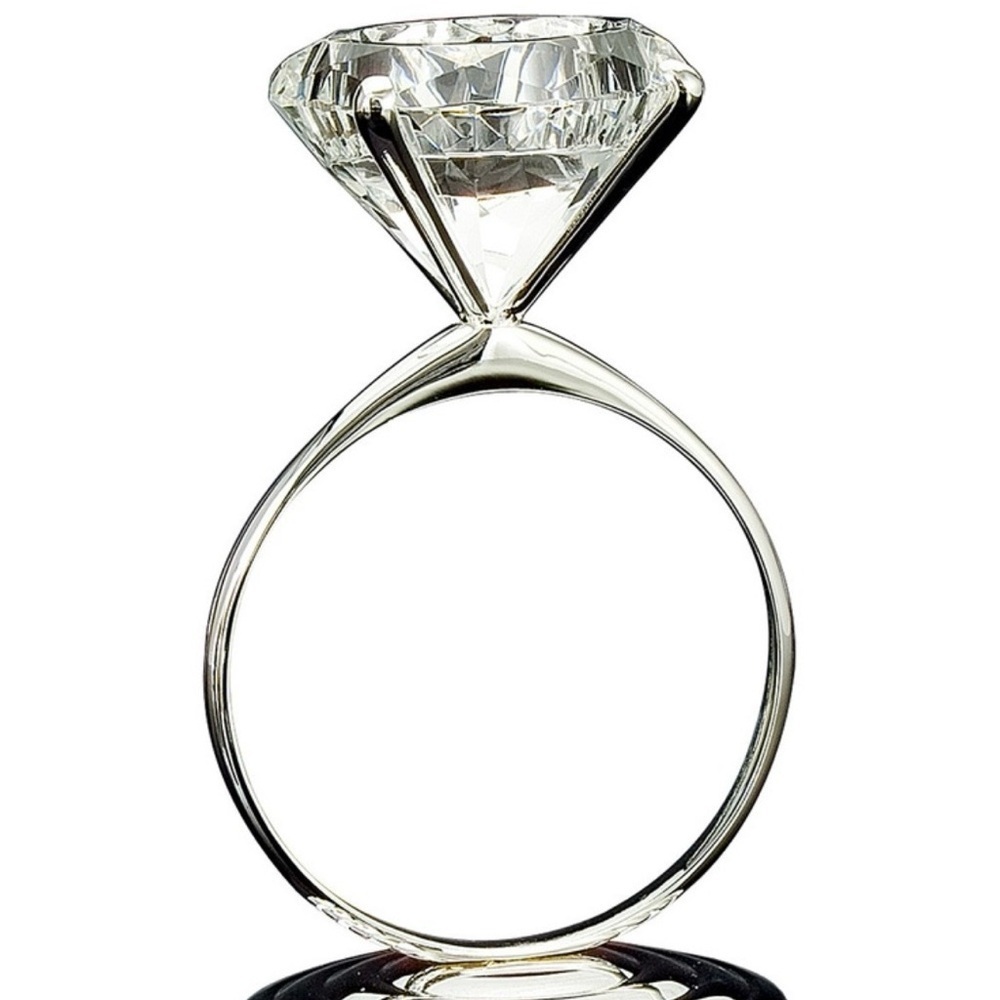 Godinger Silver Plated Crystal Diamond Ring Tea Light Ring Holder, Bridal Accent